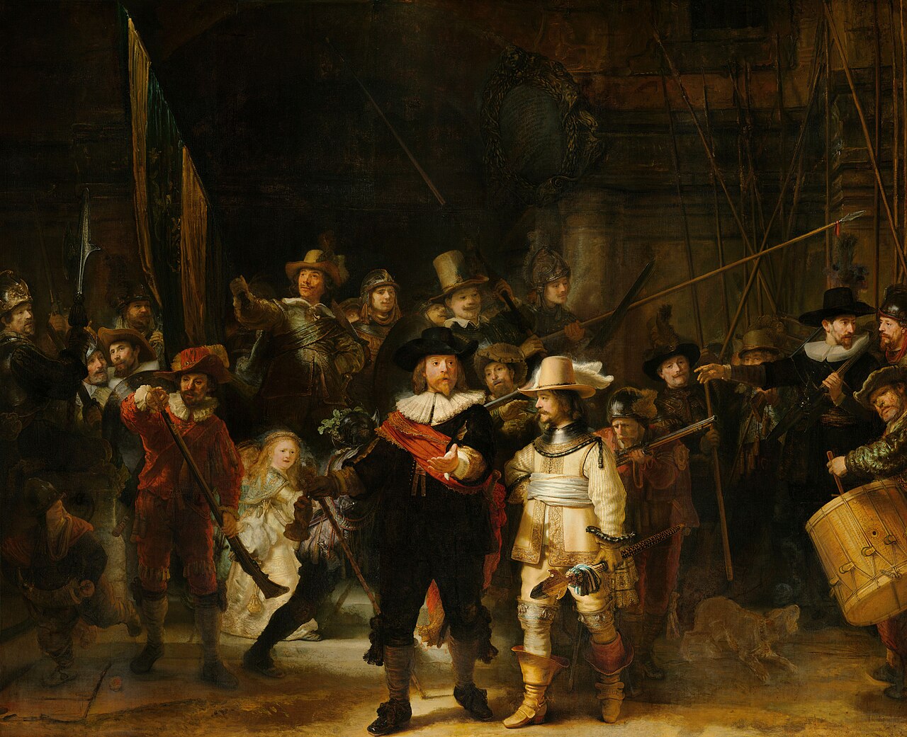 Rondul de Noapte, Rembrandt